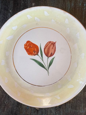 Kerameikos dessert plate used, unique art piece from 1960, 16 cm diameter