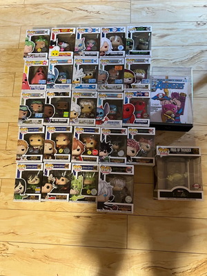 Funko Pop! figures new, One Piece, Jujutsu Kaisen, Marvel, Looney Tunes