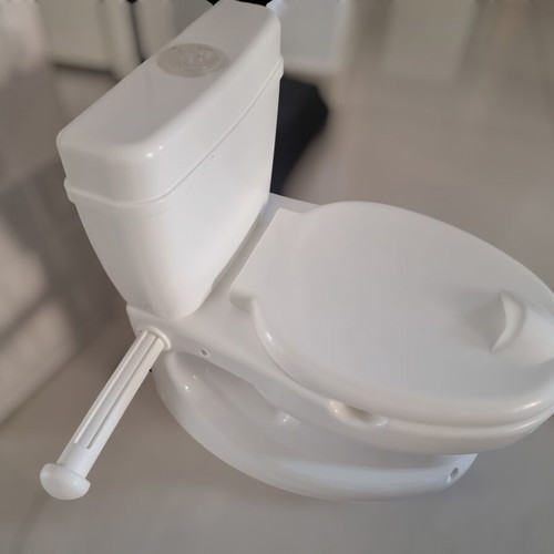 Educational potty like new with flushing tank