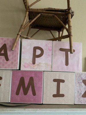 Children's decorative cubes for baptism like new