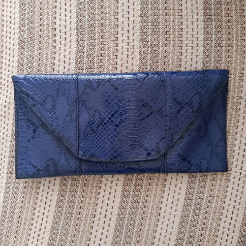 Blue Ruah Envelope Handbag like new with two straps