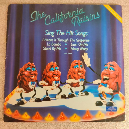 The California Raisins Sing The Hit Songs LP vinyl 1987
