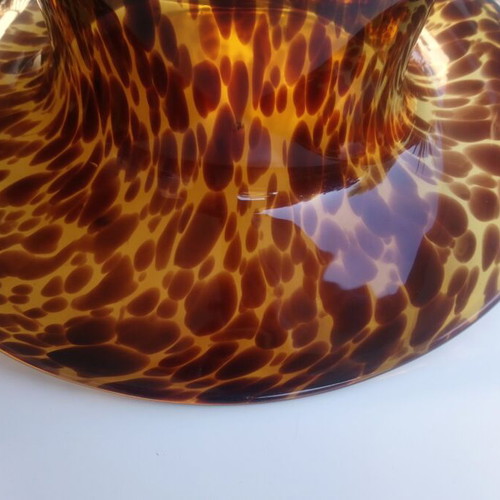 Tartaruga vase new, hat-shaped glass from Italian factory
