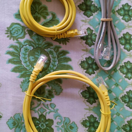 Internet cable new, 3 pieces sold separately