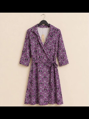 Urban dress new, black and purple, one size