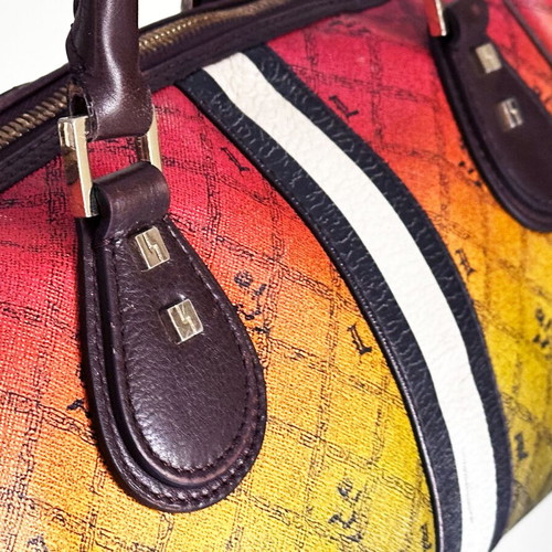 L.A.M.B Gwen Stefani shoulder bag used, vintage, 40 cm, rasta colors