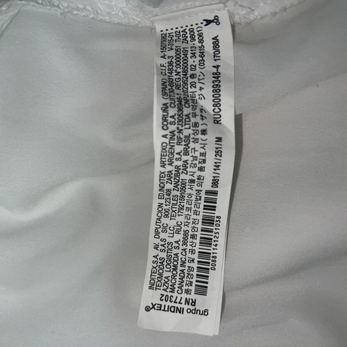 Zara satin summer dress white with lace size M like new