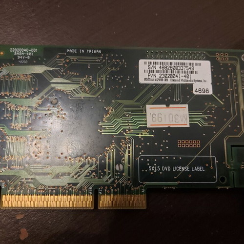 Diamond SpeedStar A50 graphics card like new, 8MB SDR AGP 2x