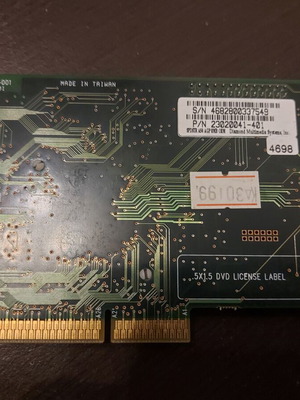 Diamond SpeedStar A50 graphics card like new, 8MB SDR AGP 2x