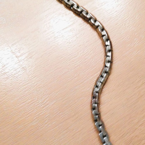 Men's chain bracelet stainless steel 20.5 cm like new