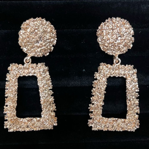 Zara earrings gold-pink like new