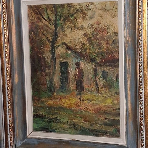 Charalampos Palaiologos Oil Painting on Wood, Like New