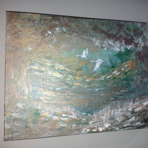 Painting Cycnoi new 30x40, original signed artwork