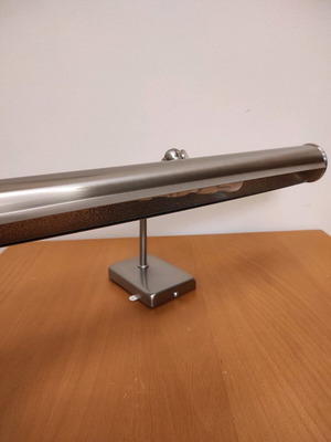 Φωτιστικό απλίκα τοίχου διπλό ασημί νίκελ ματ καινούργιο για πίνακες