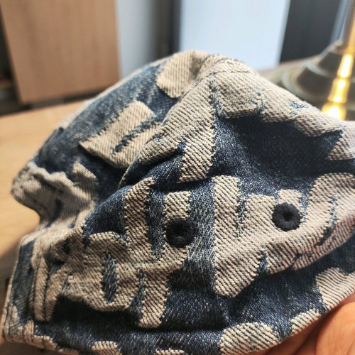 Supreme Fat Tip Jacquard Denim Camp Cap new, unisex jockey hat