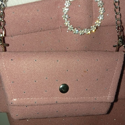 Girls' dress white-pink with glitter and strass details like new