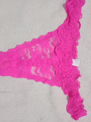 String fuchsia lace Shein new s/m