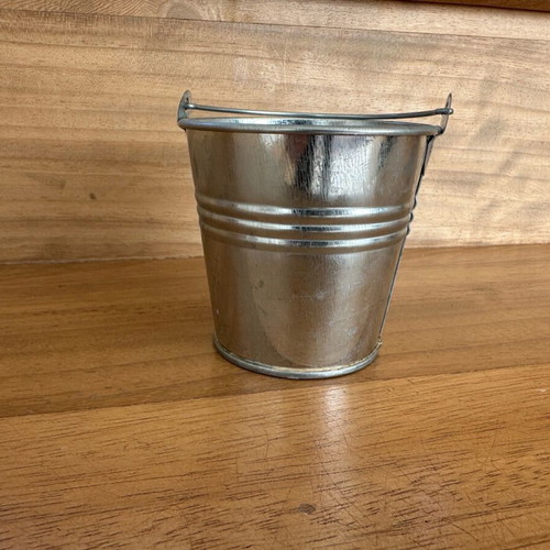 Galvanized bucket new for crafts or decoration