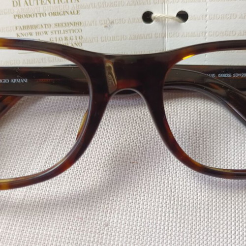 Giorgio Armani eyeglass frame new with brown case