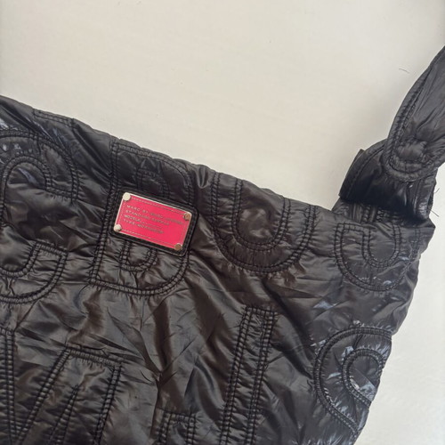 Marc by Marc Jacobs Quilted Nylon Shoulder Bag Black Pink like new