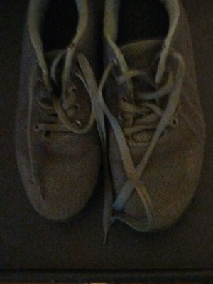 Athletic shoes used, gray, size 41