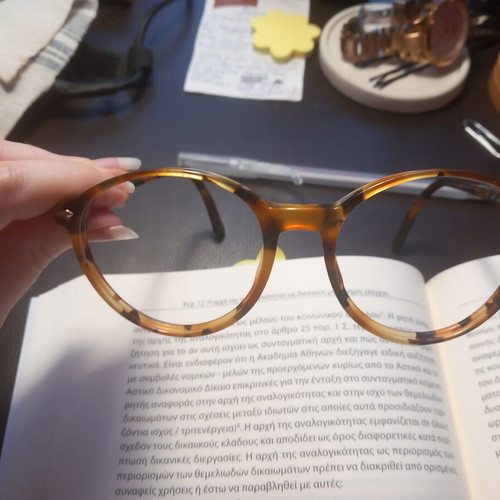 Vogue eyeglass frames like new, no lenses, brown acetate