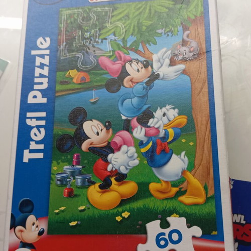 Mickey Mouse Puzzle 60 pieces like new, Trefl