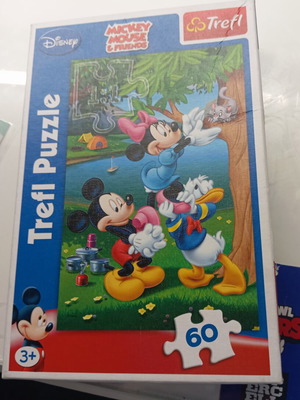 Mickey Mouse Puzzle 60 pieces like new, Trefl