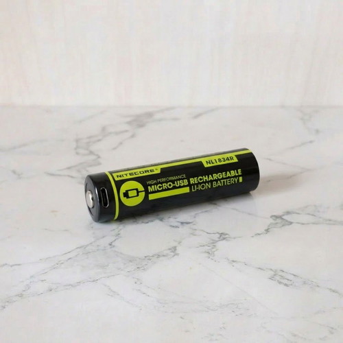 NITECORE NL1834R Li-ion battery 3400mAh, rechargeable via microUSB