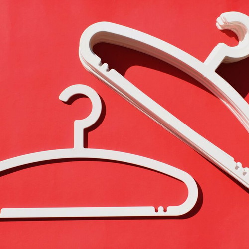 Ikea Hemlis vintage collectible adult clothes hangers pack of 9 white