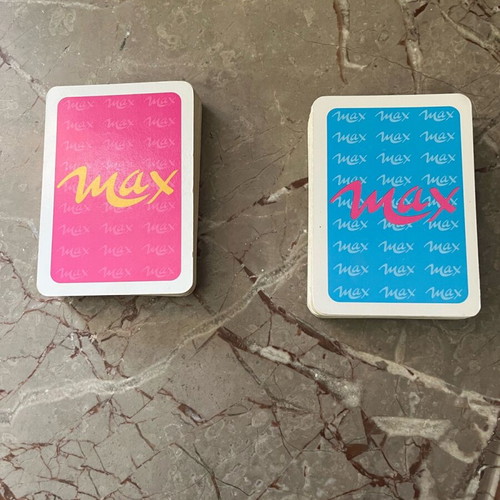 MAX playing cards used from MAX magazine