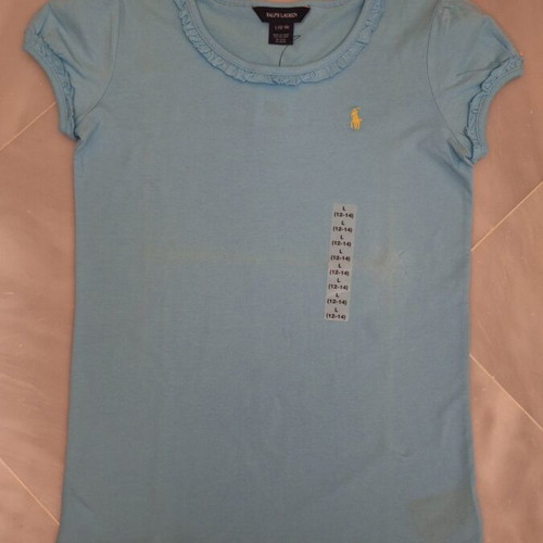 Polo Ralph Lauren girls' turquoise T-shirt large (12-14) like new