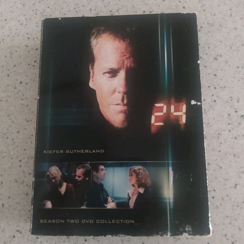 24 Season 2 DVD Collection used, action thriller series with English subtitles