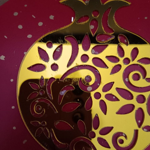Decorative pomegranate ornament like new for good luck