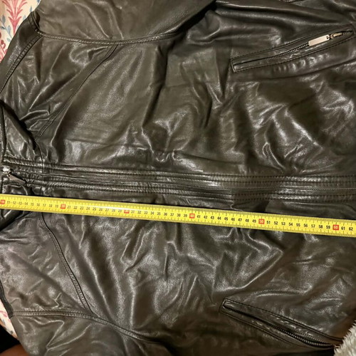 Van Graaf women's leather bomber jacket used, size L, black