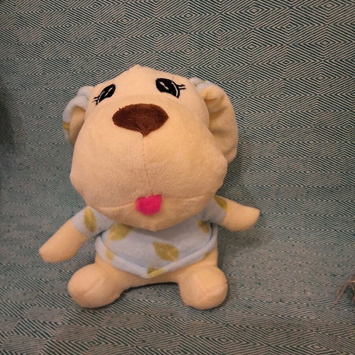 Plush dog like new with suction cup, height 17cm