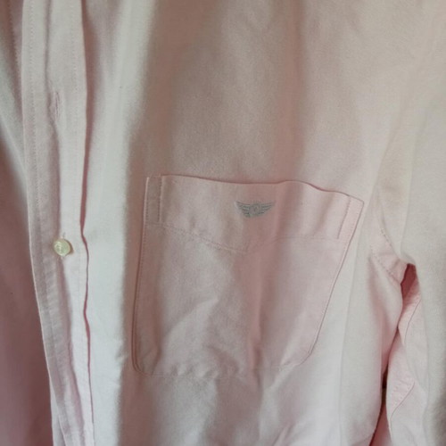 Peters men's solid color shirt like new, size M/L, pink