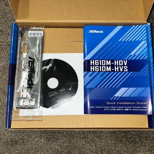 ASRock H610M-HDV motherboard new