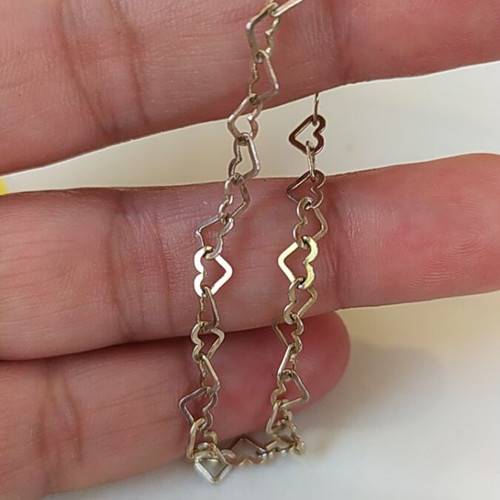 Silver bracelet with heart shape 925, like new