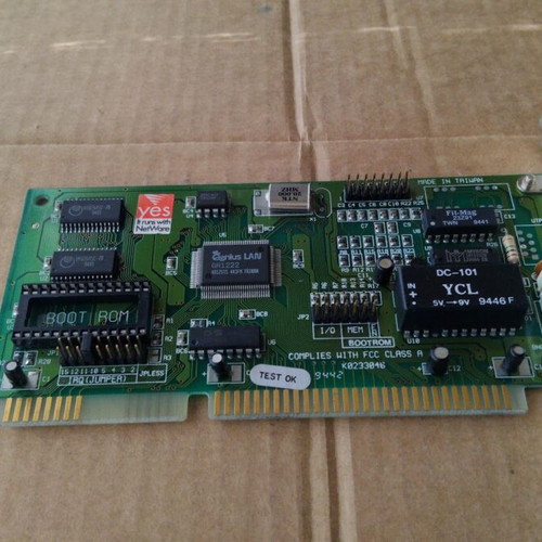 Genius LAN K0233046 16-bit ISA Network Adapter Card like new