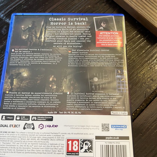 Tormented Souls PS5 game like new, CIB