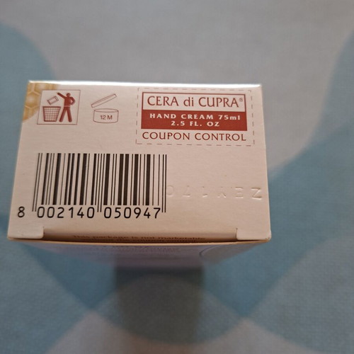 Cera di Cupra Hand Cream 75 ml paraben free, new