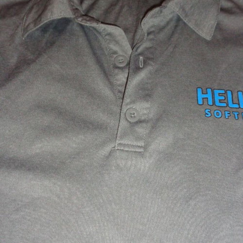 Polo T-Shirt Hellas Softball Large like new, gray