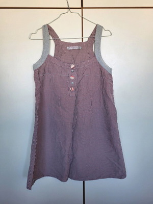 Attrattivo φόρεμα σαν καινούργιο, γκρι και ροζ, μέγεθος M