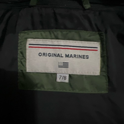 Original Marines kids jacket like new, green, 122 cm