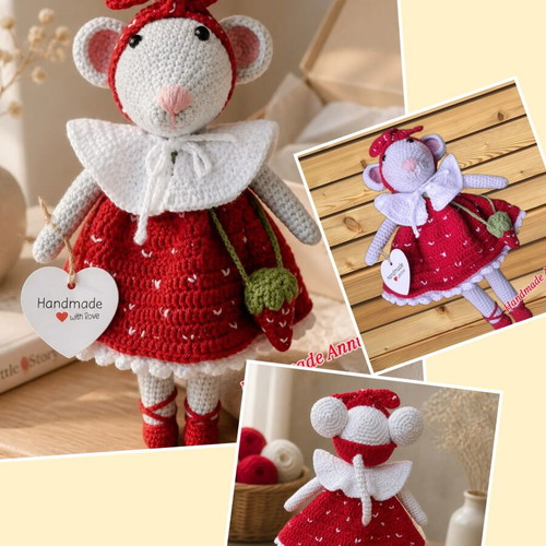 Amigurumi Mouse Handmade Crochet Toy