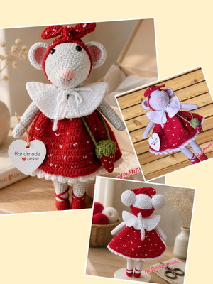 Amigurumi Mouse Handmade Crochet Toy