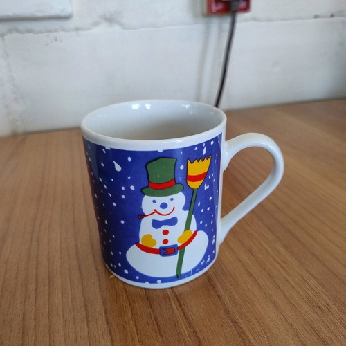 Coffee mug used, Christmas design