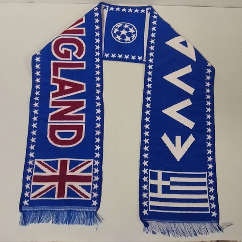 Woven scarf Greece-England 2024 new, OAKA