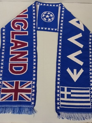 Woven scarf Greece-England 2024 new, OAKA